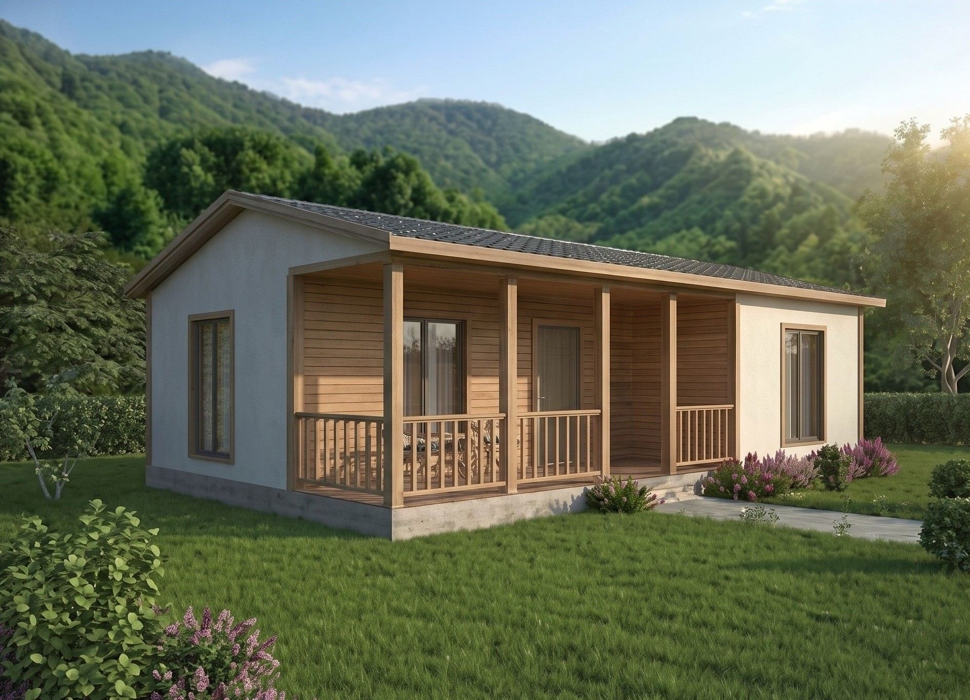 82 m² (2+1) Tek Katlı Prefabrik Ev